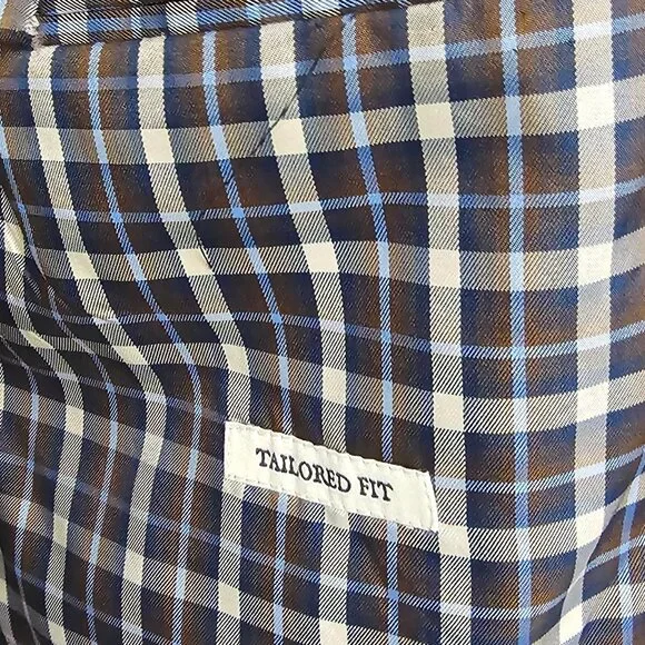 Vintage Jos. A. Bank Green Tweed Blazer Elbow Pads Preppy Classic Office 46L